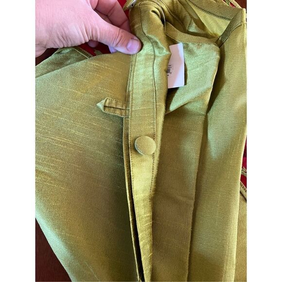 New Regency International Christmas Tree skirt and Table Runner Bright Green wit - Picture 6 of 8